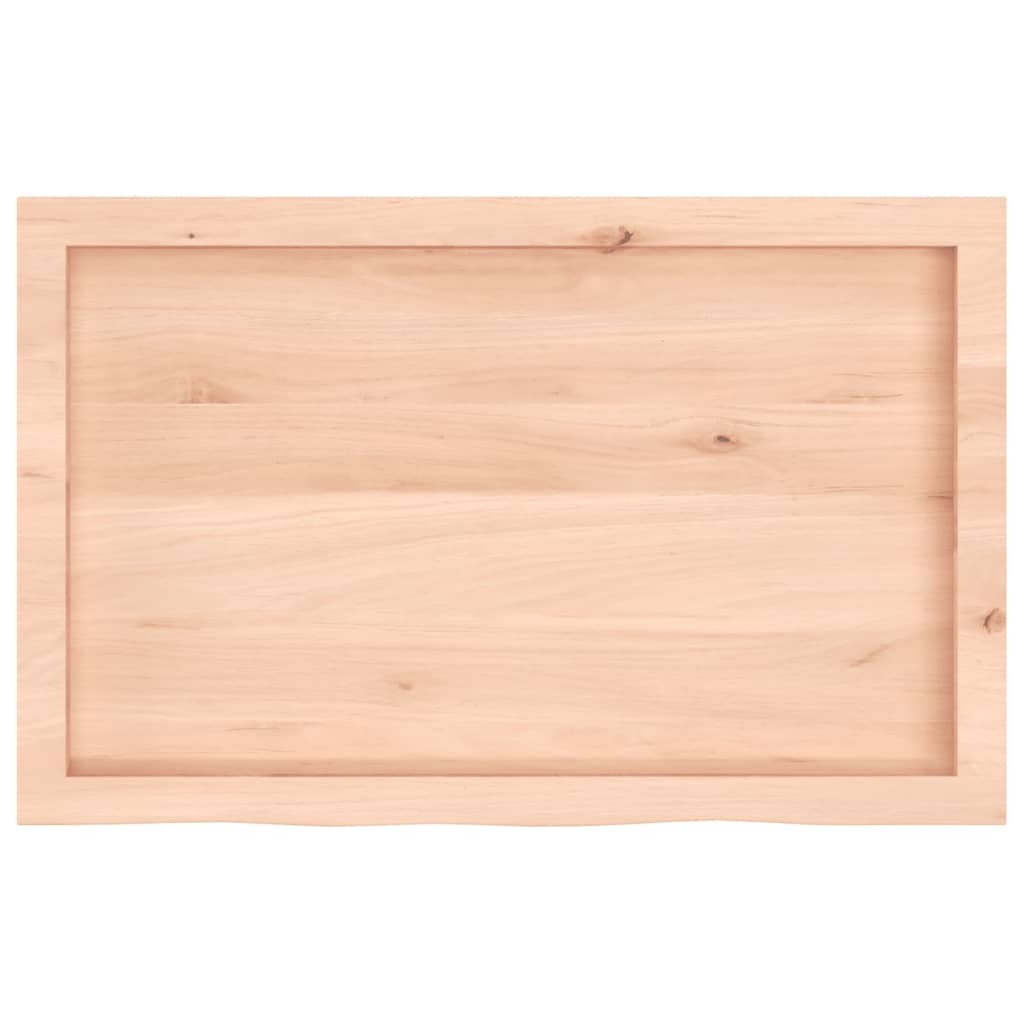Wall shelf 80x50x(2-4) cm solid oak wood untreated