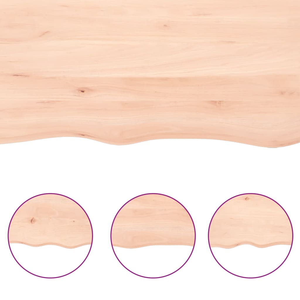 Etagère murale 80x60x2 cm bois de chêne massif non traité