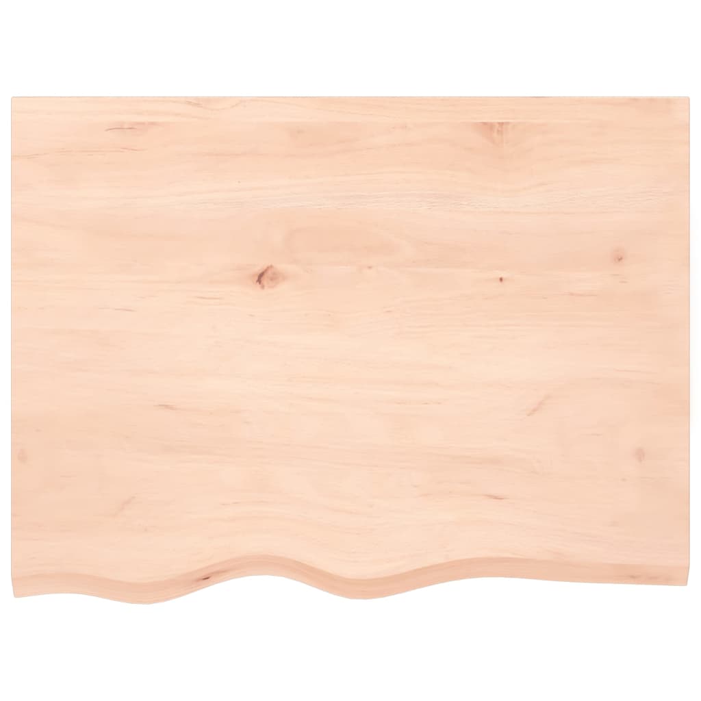 Wall shelf 80x60x(2-6) cm solid oak wood untreated