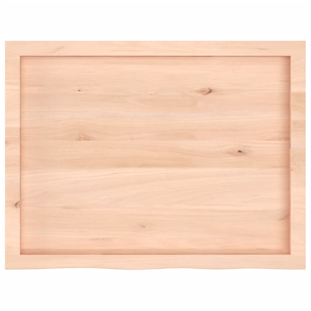 Wall shelf 80x60x(2-6) cm solid oak wood untreated