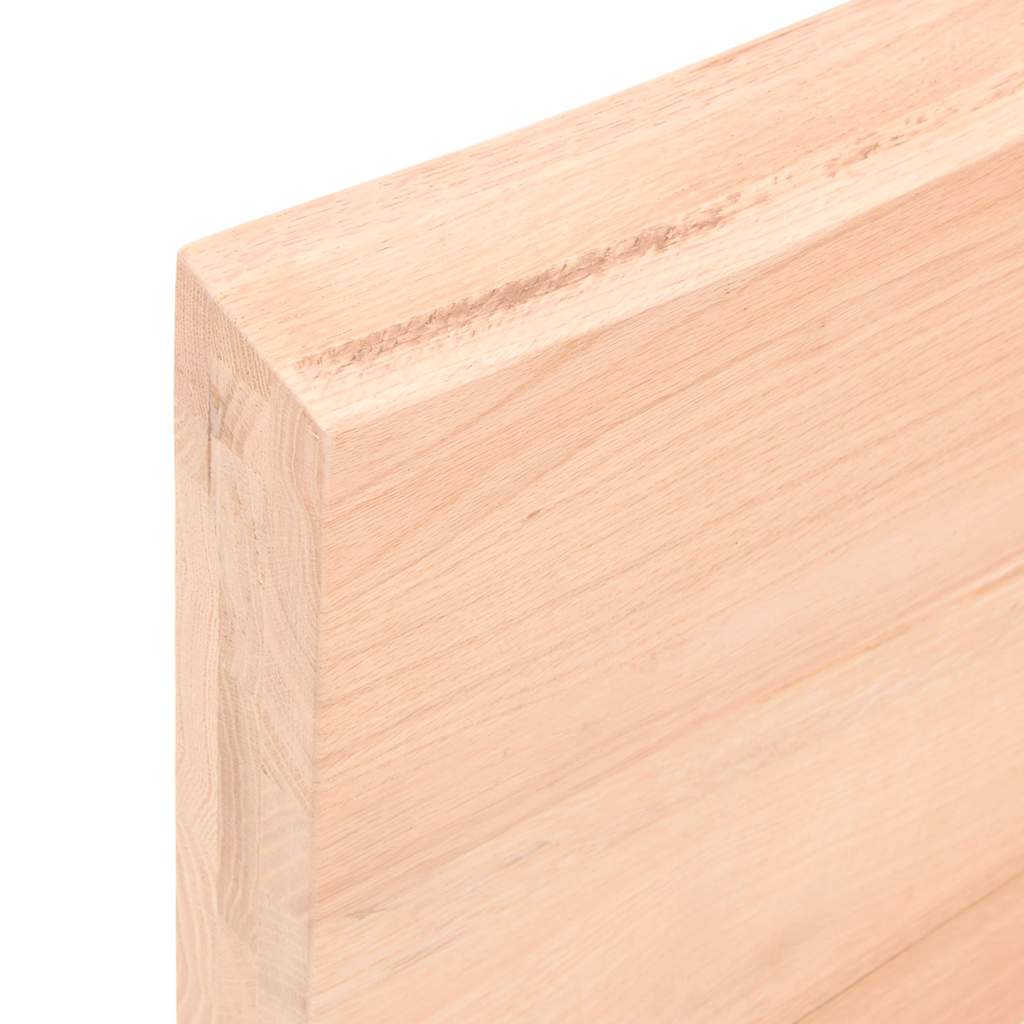 Wall shelf 160x60x(2-6) cm solid oak wood untreated