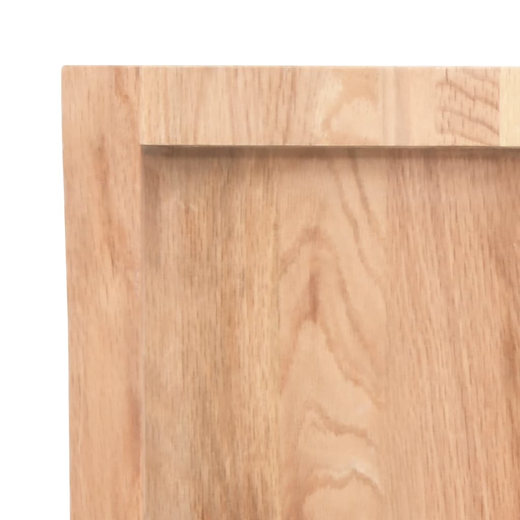 Etagère murale marron clair 80x30x(2-6) cm chêne massif bois traité