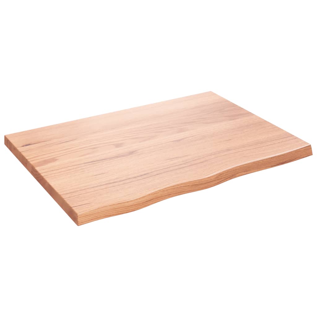 Etagère murale marron clair 80x60x(2-4) cm chêne massif bois traité