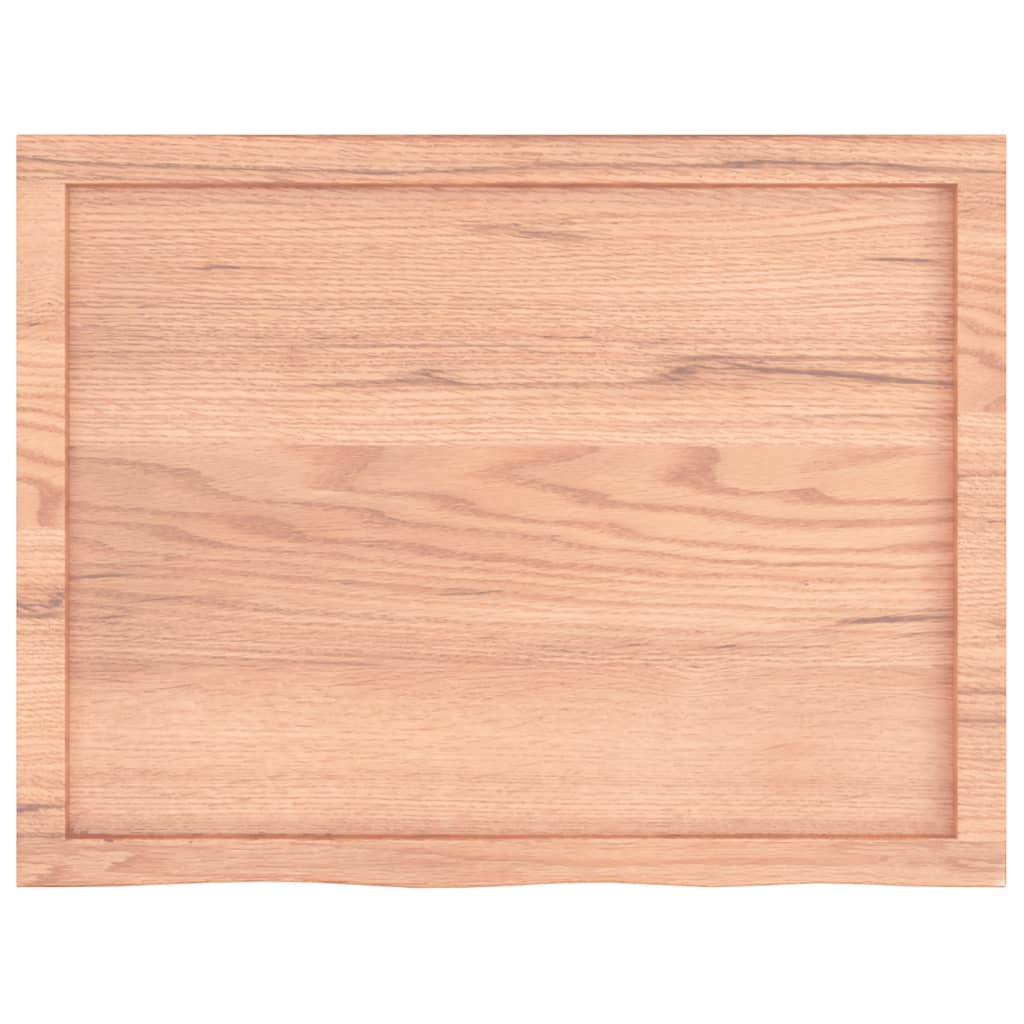Etagère murale marron clair 80x60x(2-4) cm chêne massif bois traité