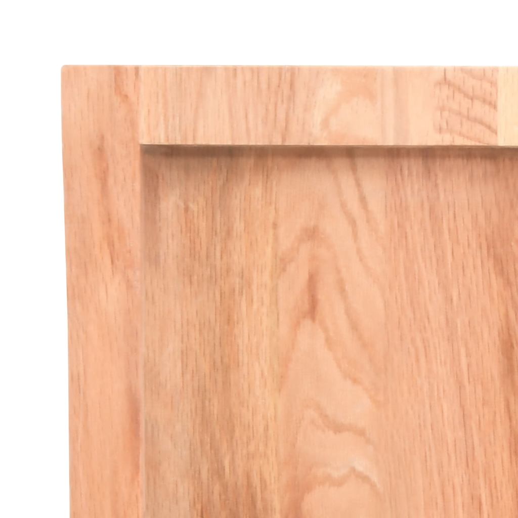 Etagère murale marron clair 120x50x(2-4) cm chêne massif bois traité