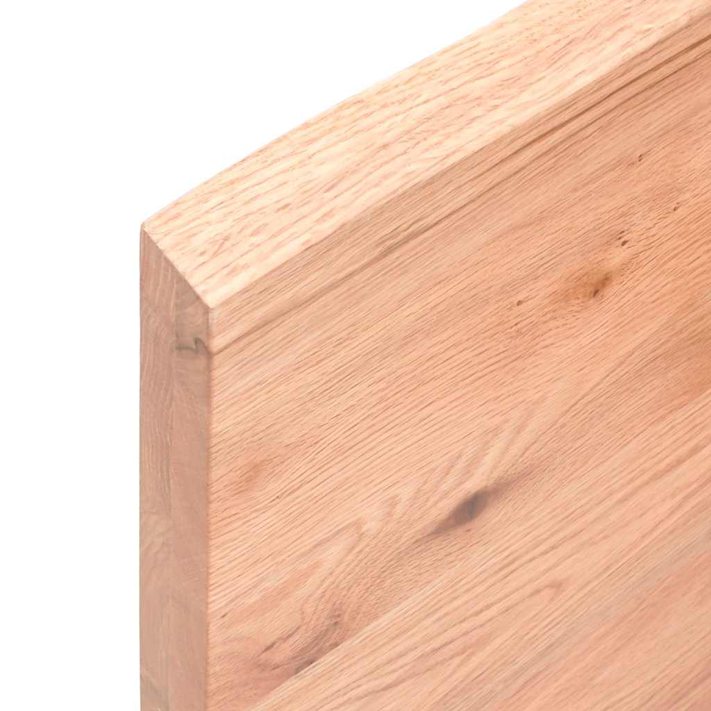 Etagère murale marron clair 120x50x(2-4) cm chêne massif bois traité