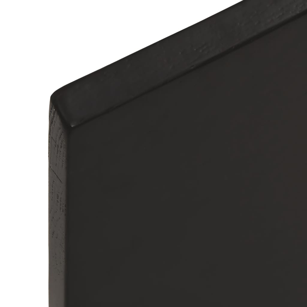 Etagère murale marron foncé 60x60x2 cm chêne massif bois traité