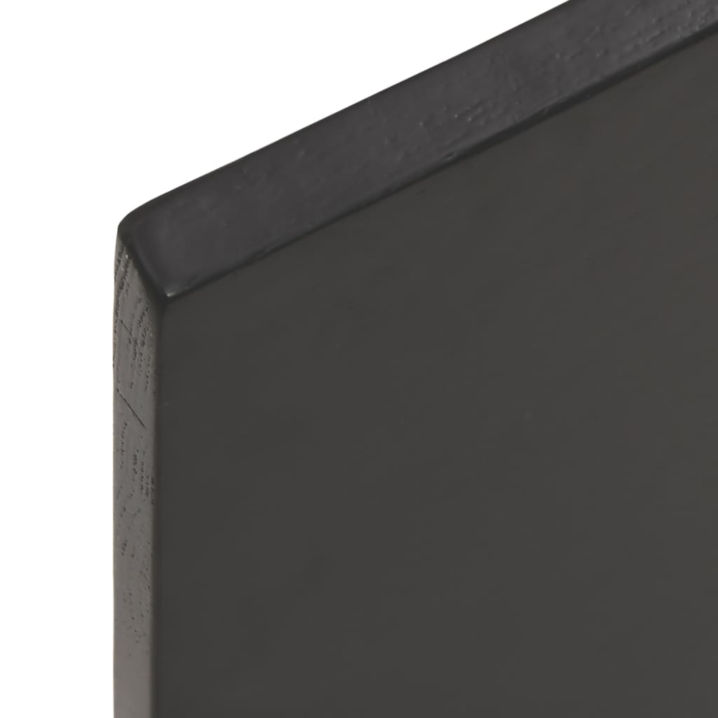 Etagère murale marron foncé 100x60x2 cm chêne massif bois traité