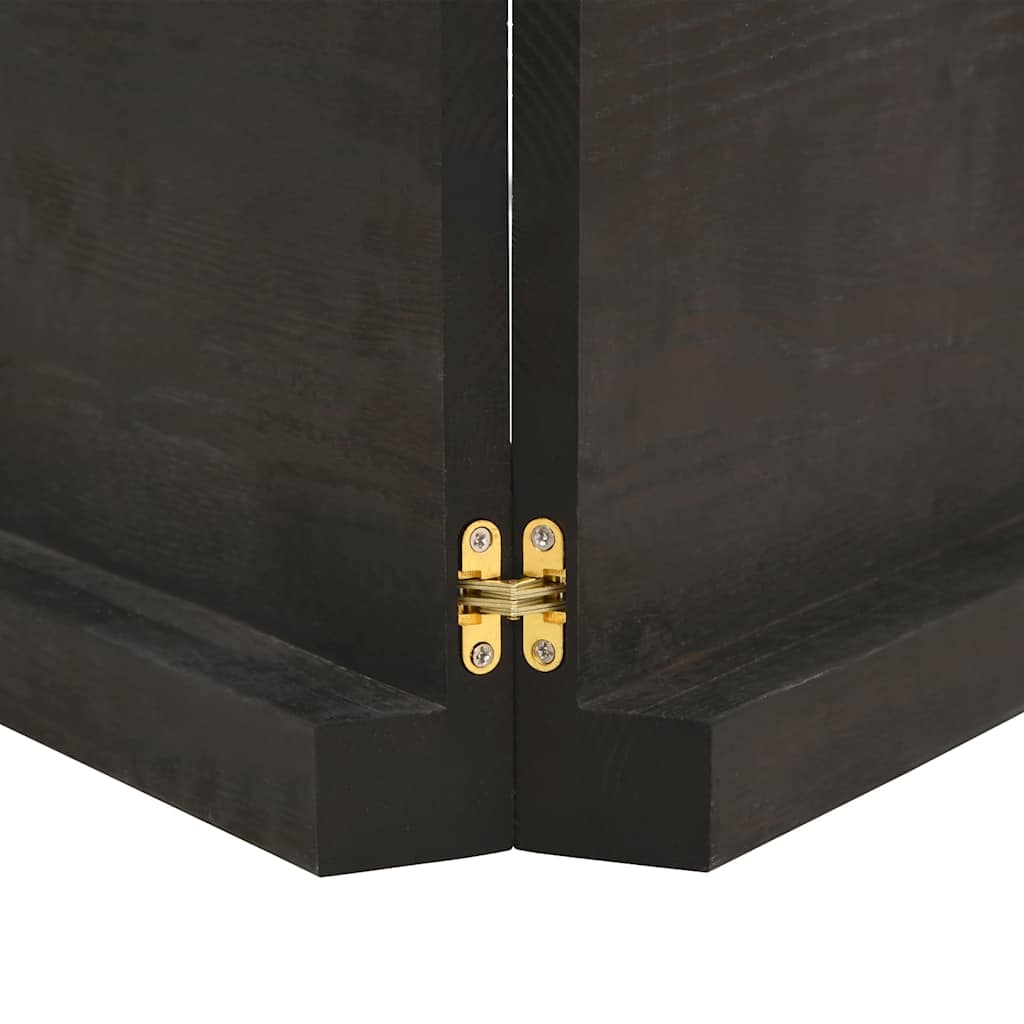 Etagère murale marron foncé 140x60x(2-6)cm chêne massif bois traité