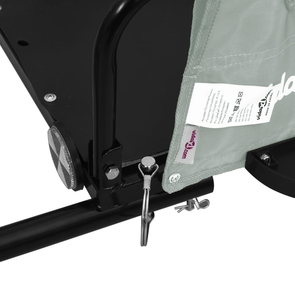 Bicycle trailer gray Oxford fabric and iron
