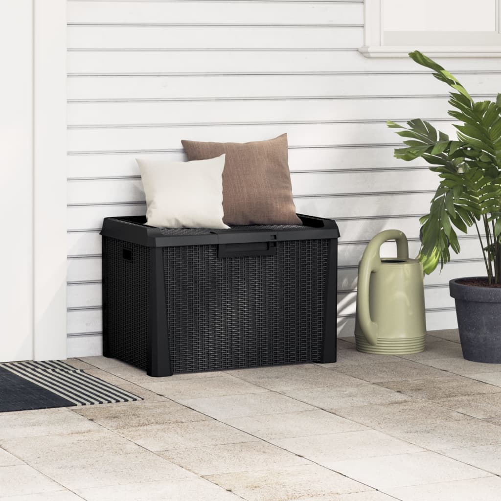 Coffre de jardin anthracite 125 L PP