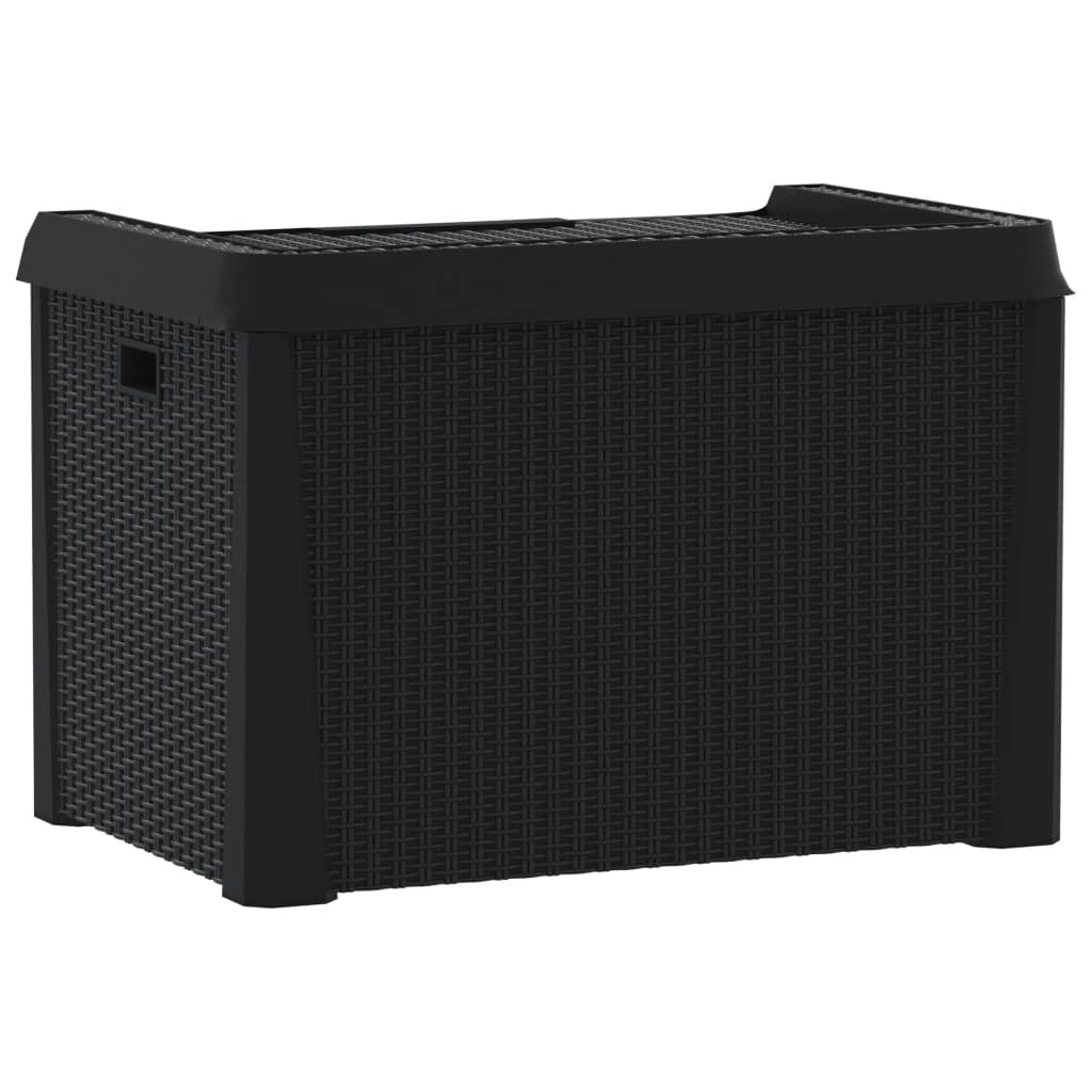 Coffre de jardin anthracite 125 L PP