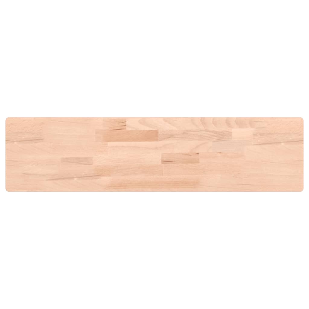 Wall shelf 80x20x4 cm solid beech wood