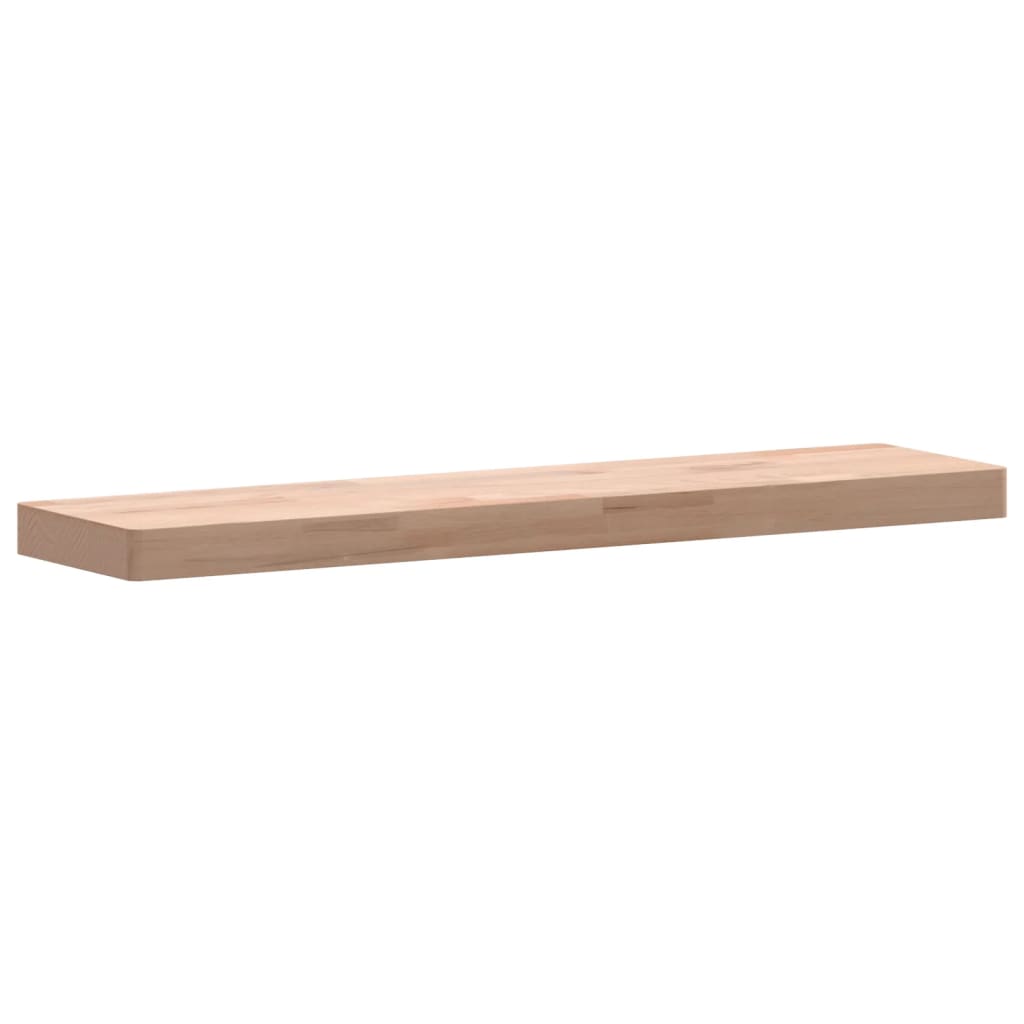 Wall shelf 80x20x4 cm solid beech wood