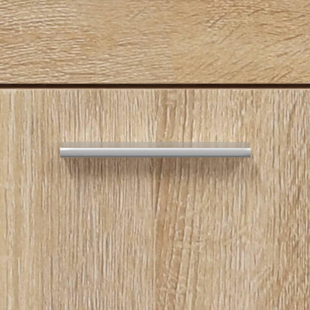 Bathroom cabinet with mirror Sonoma oak wood material