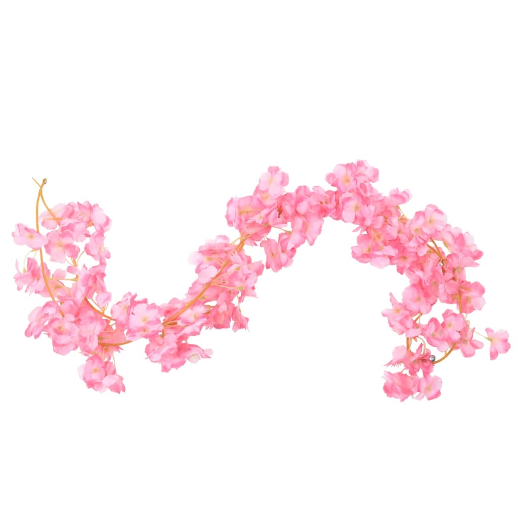 Artificial flower garlands 6 pcs. Dark pink 180 cm