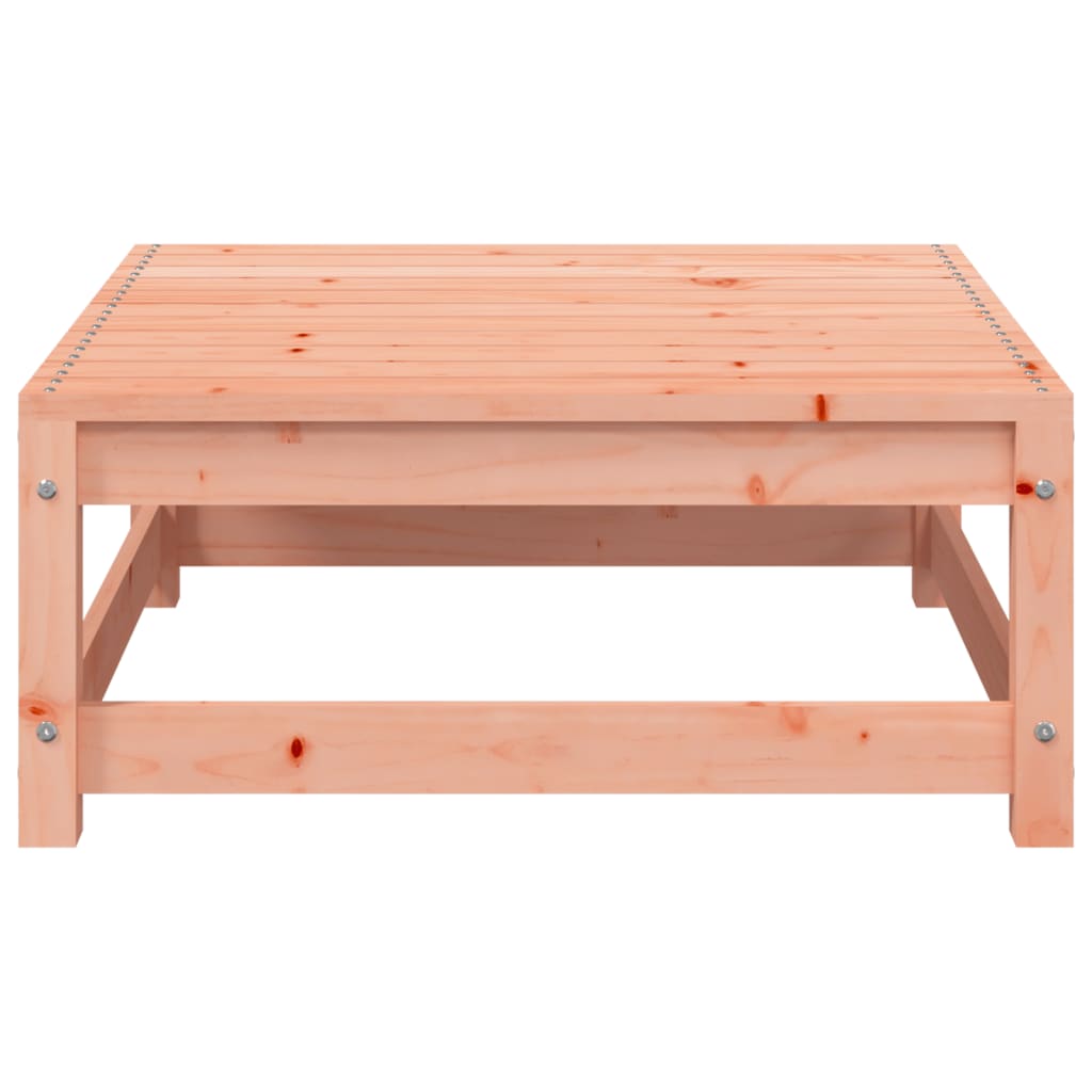 Garden sofa with stool 2-seater solid Douglas fir wood