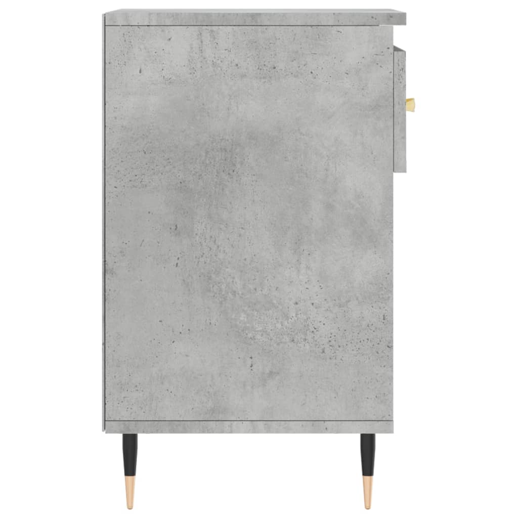 Shoe rack concrete gray 102x36x60 cm made of wood
