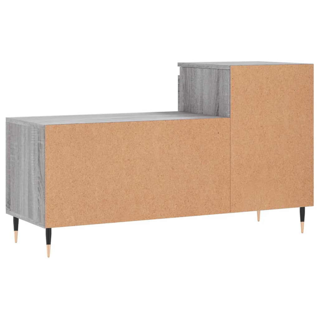 Étagère à chaussures gris Sonoma 102x36x60 cm en bois