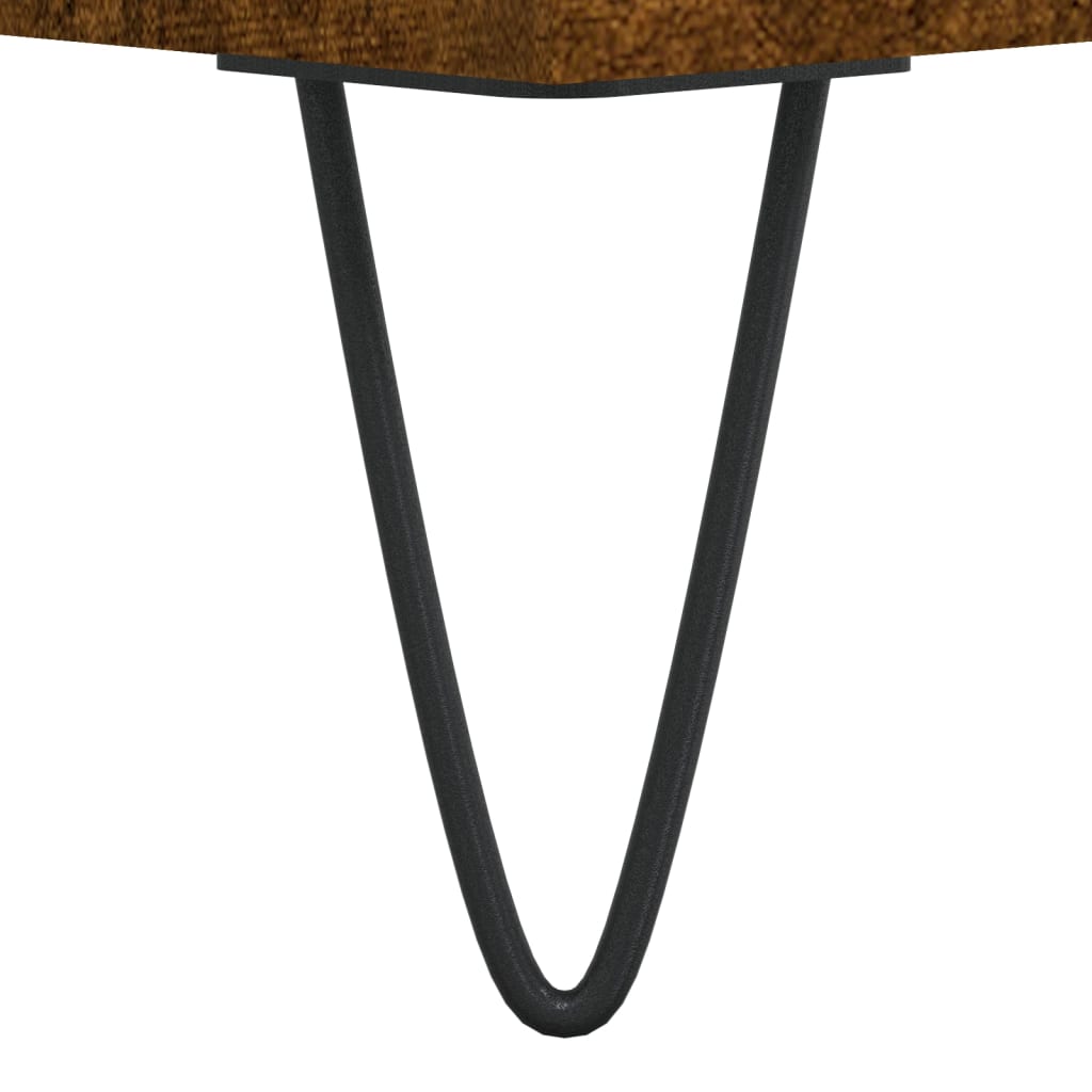 Étagère à chaussures chêne fumé 102x36x60 cm en bois