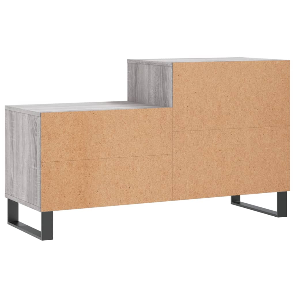 Étagère à chaussures gris Sonoma 102x36x60 cm en bois