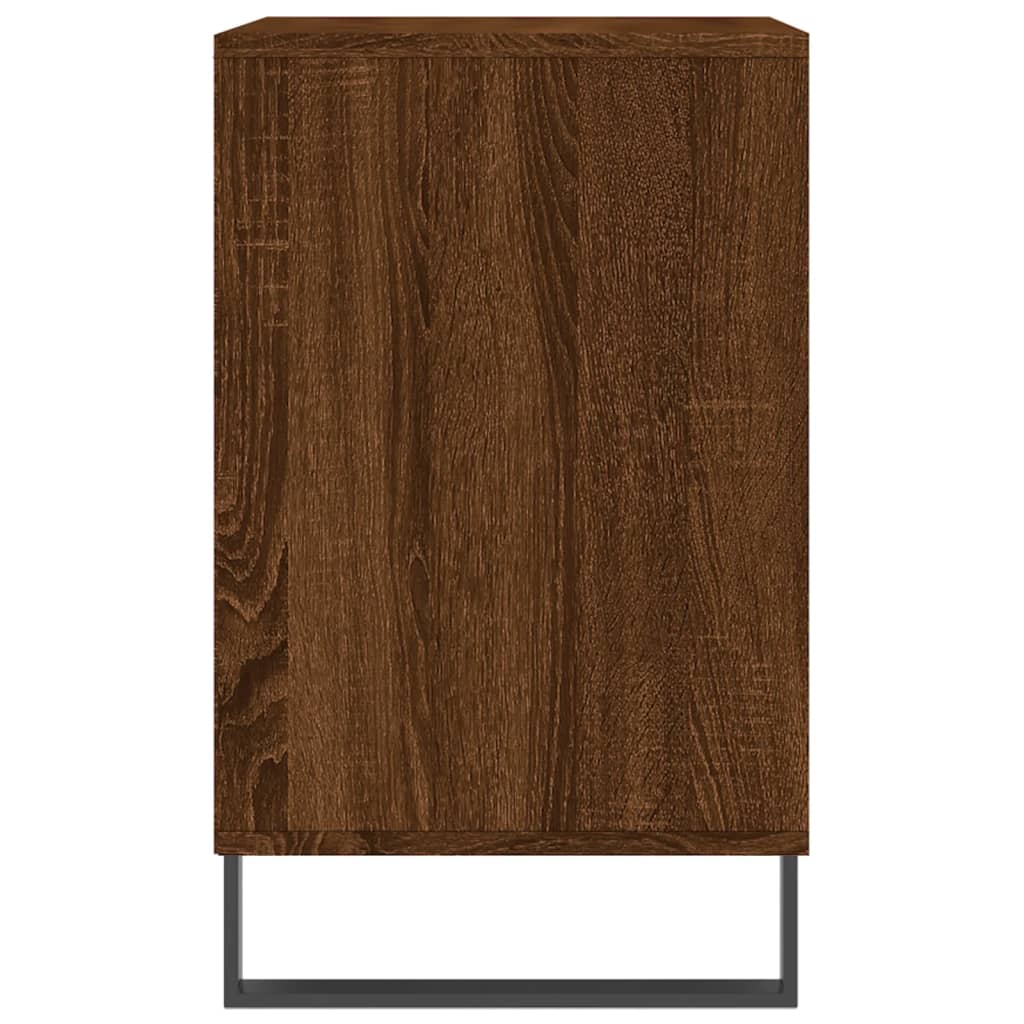 Étagère à chaussures aspect chêne marron 102x36x60 cm en bois