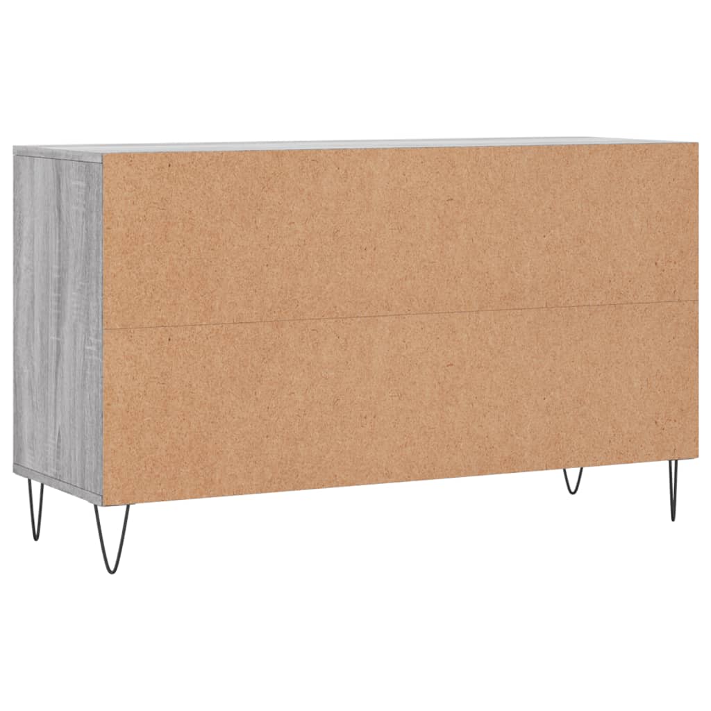 Étagère à chaussures gris Sonoma 102x36x60 cm en bois