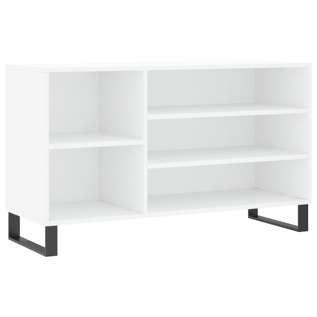 Étagère à chaussures blanc 102x36x60 cm en bois