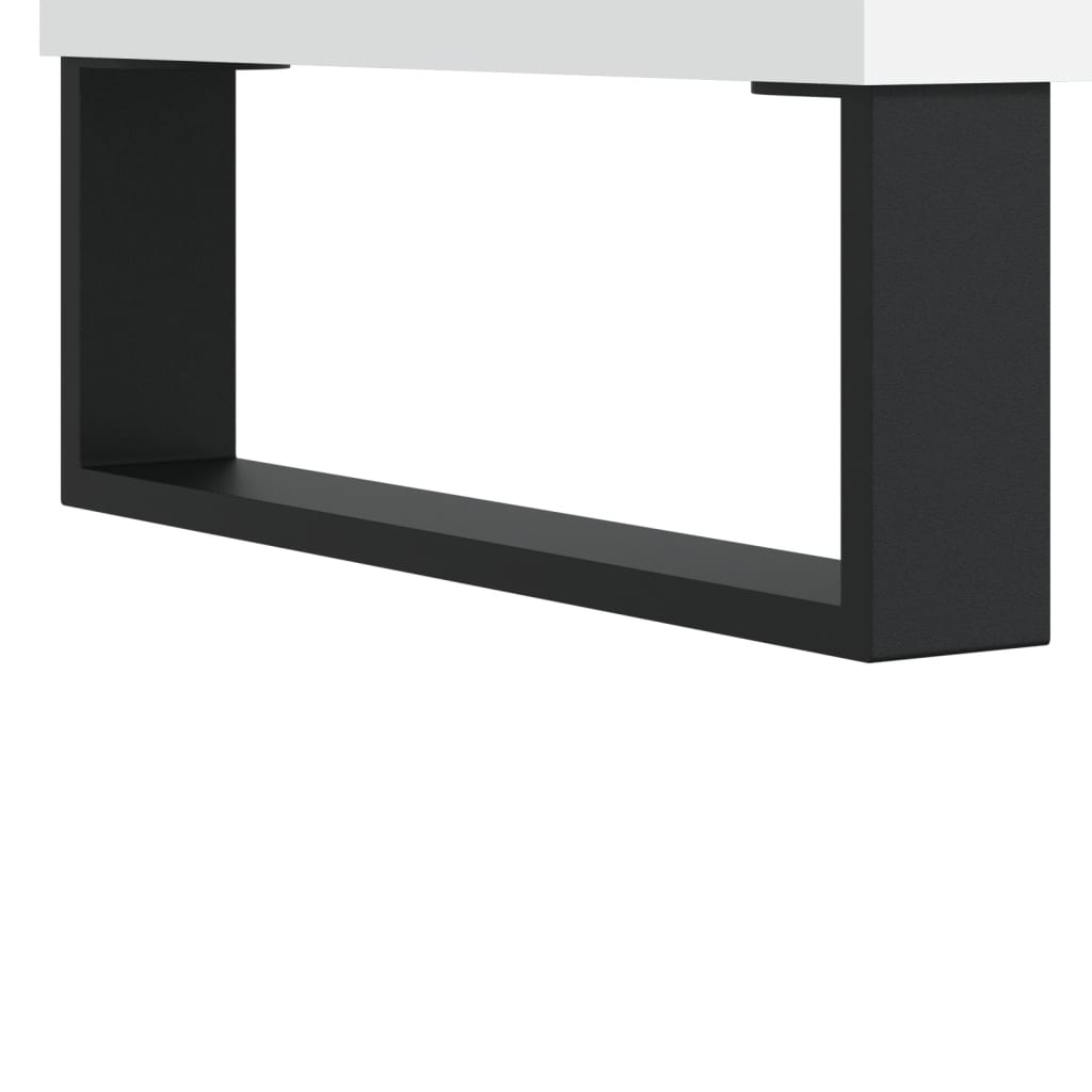 Étagère à chaussures blanc 102x36x60 cm en bois