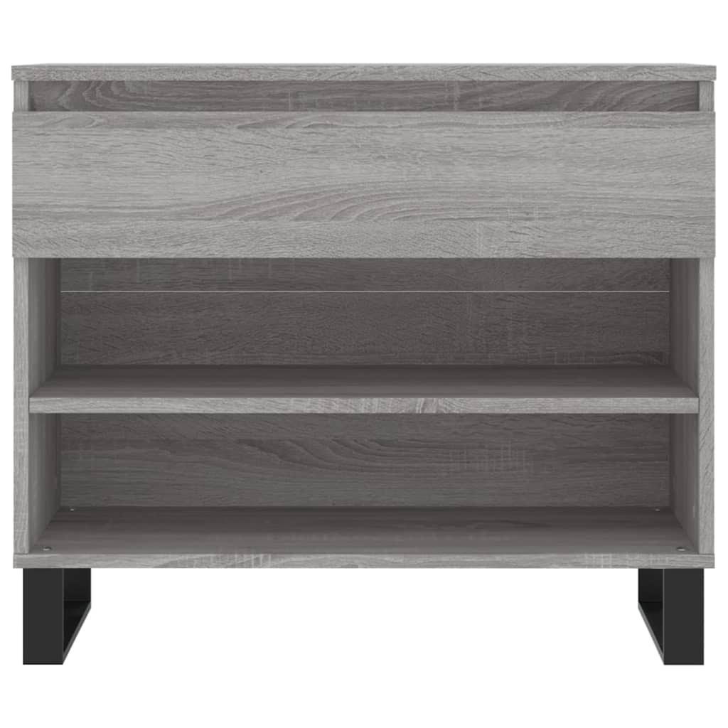Étagère à chaussures gris Sonoma 70x36x60 cm en bois