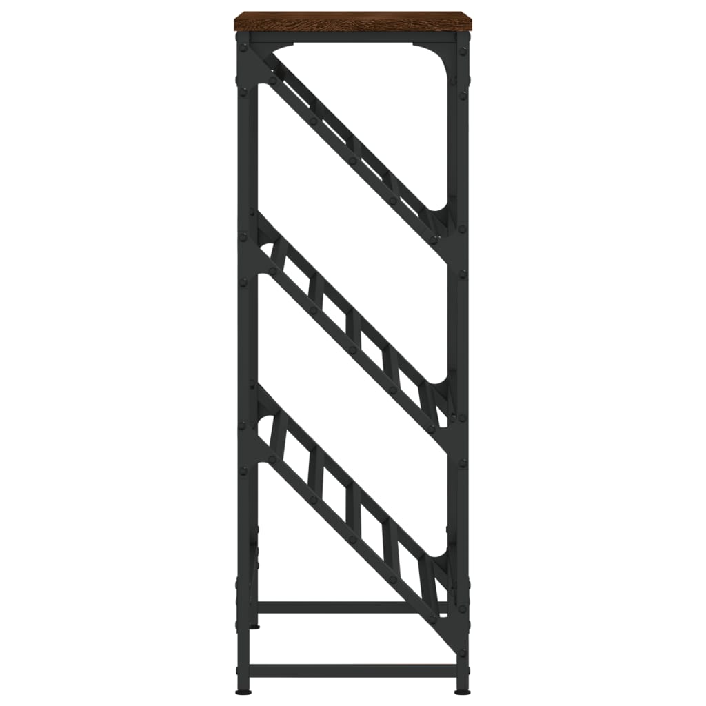 Shoe rack brown oak look 60x30x85 cm made of wood