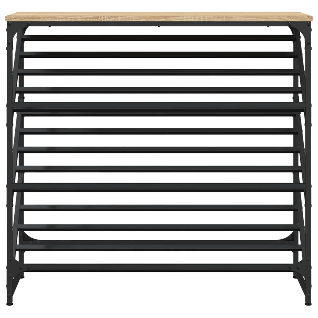 Étagère à chaussures chêne Sonoma 90x30x85 cm en bois