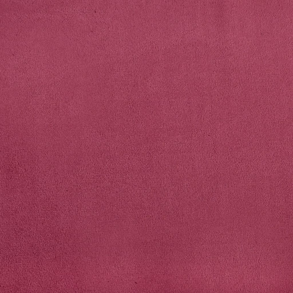 3-seater sofa wine red 180 cm velvet