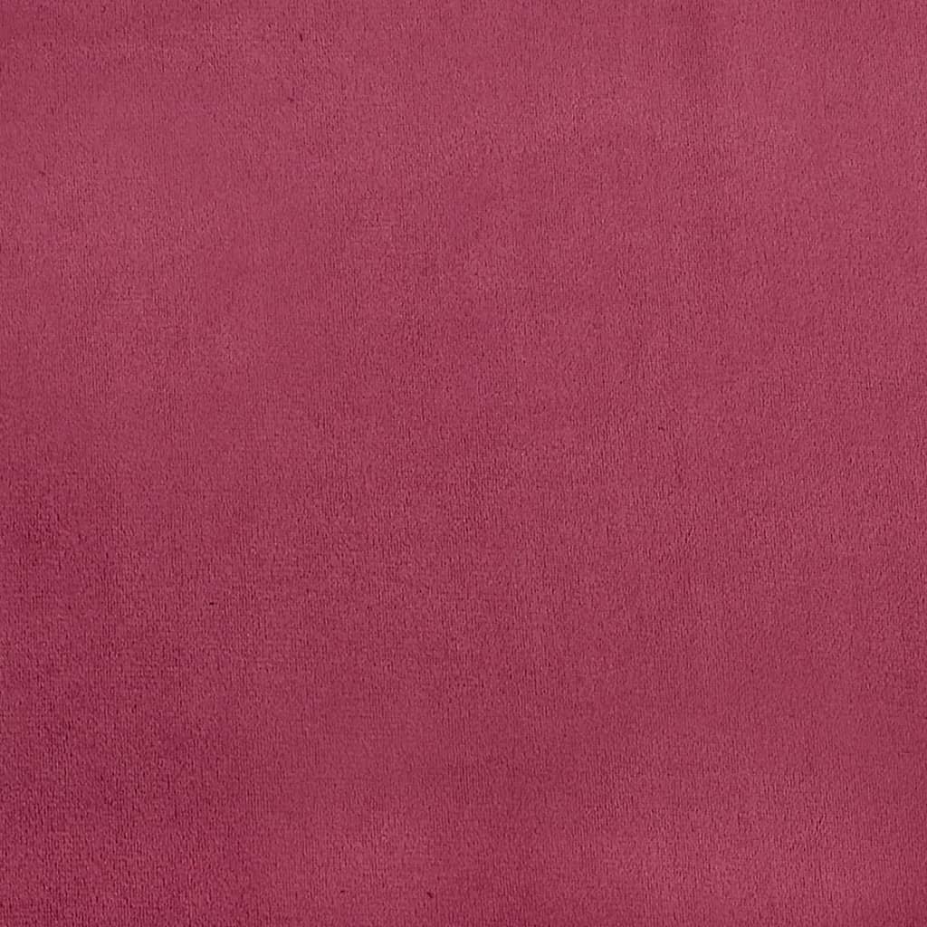 2-seater sofa wine red 140 cm velvet