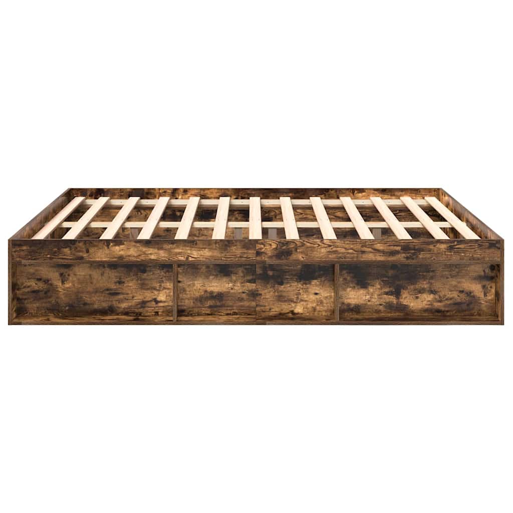 Bettgestell Räuchereiche 200x200 cm