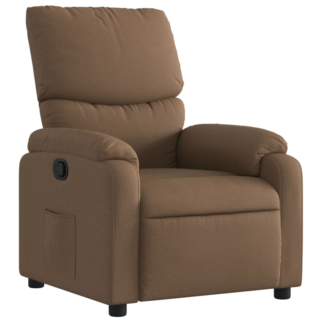 Relaxation chair brown fabric