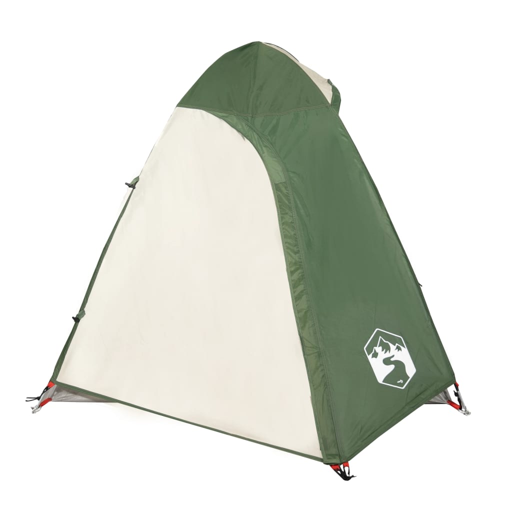 Tente de camping 2 personnes verte 254x135x112 cm 185T taffetas