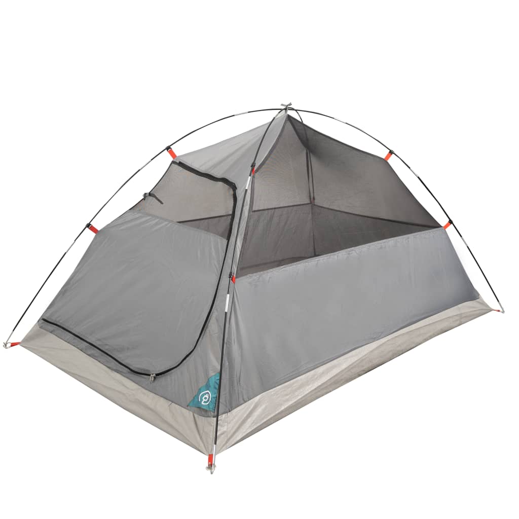 Tente de camping 2 personnes bleue 254x135x112 cm 185T taffetas