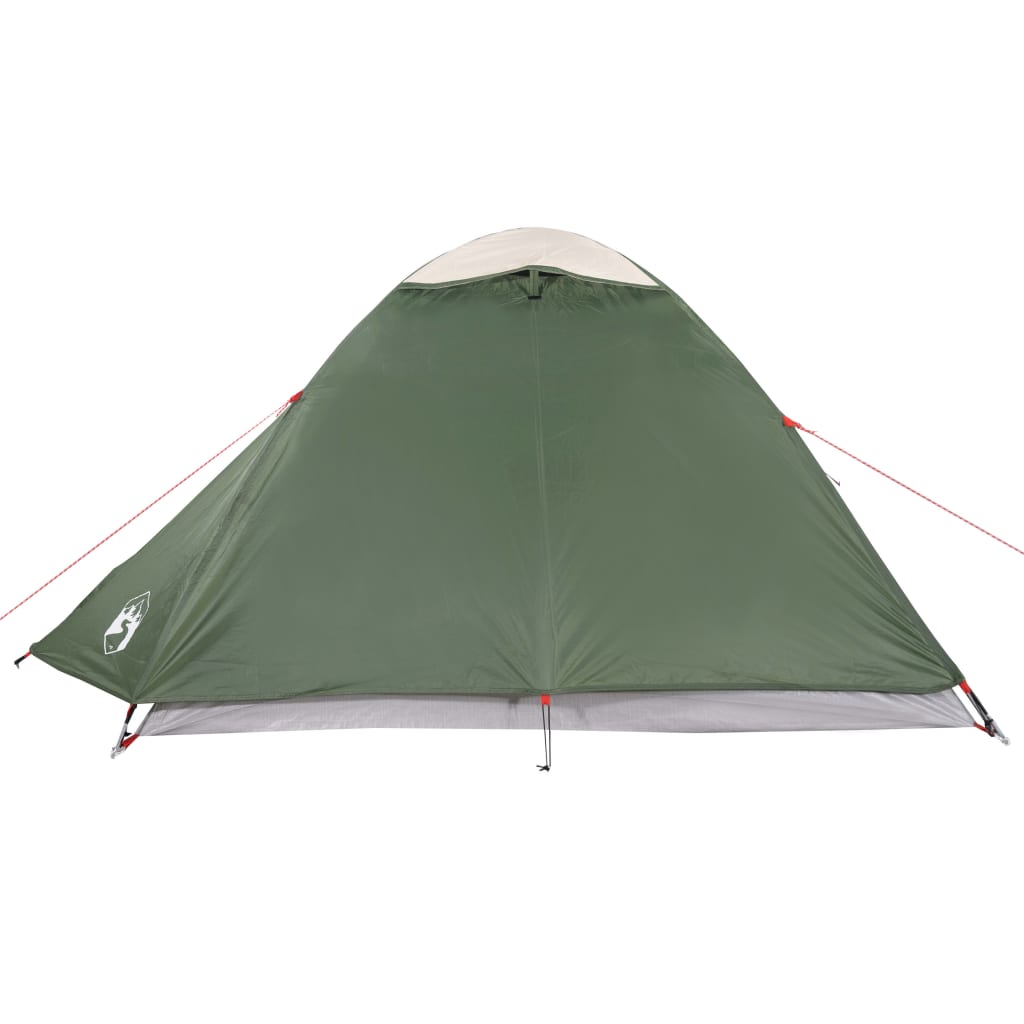 Tente de camping 2 personnes verte 264x210x125 cm 185T taffetas