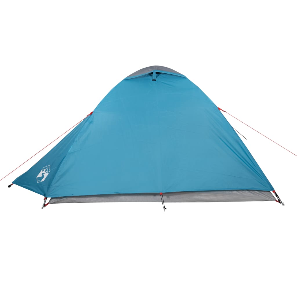 Tente de camping 2 personnes bleue 264x210x125 cm 185T taffetas