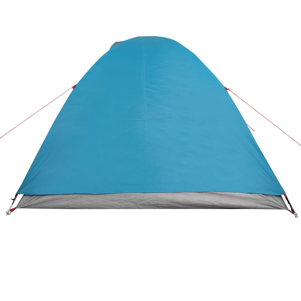 Tente de camping 2 personnes bleue 264x210x125 cm 185T taffetas