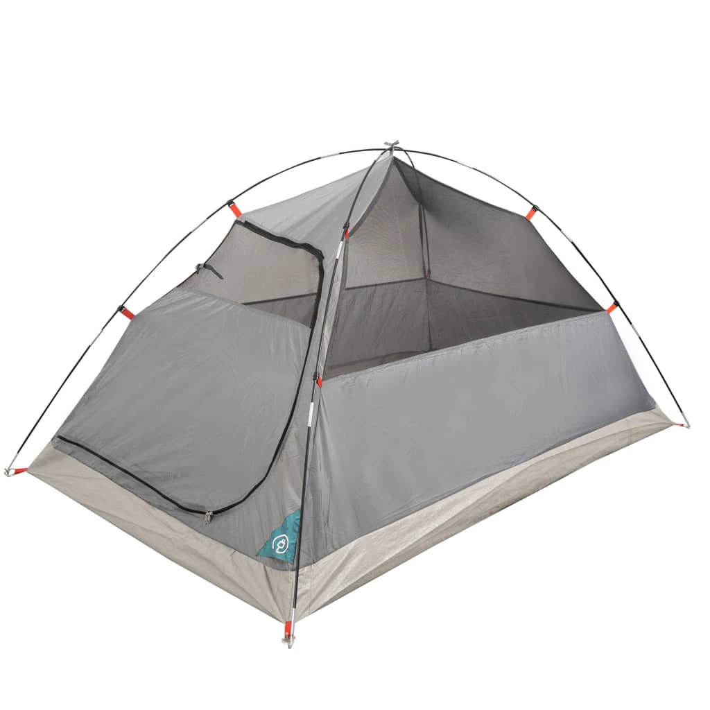 Tente de camping 4 personnes bleue 267x272x145 cm 185T taffetas