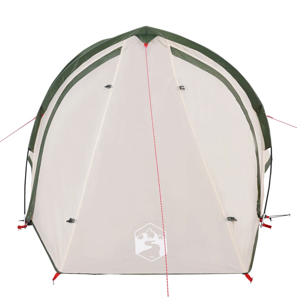 Tente de camping 2 personnes verte 320x140x120 cm 185T taffetas