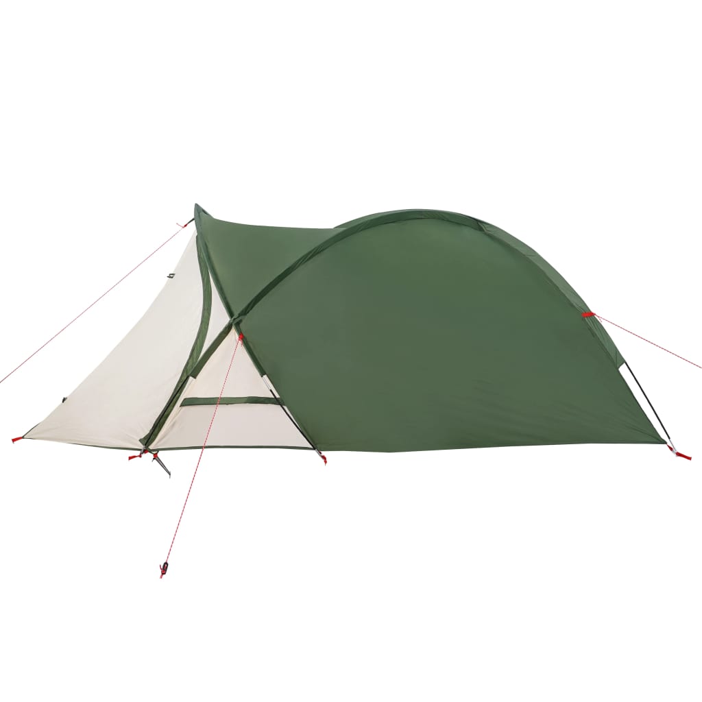 Tente de camping 2 personnes verte 320x140x120 cm 185T taffetas