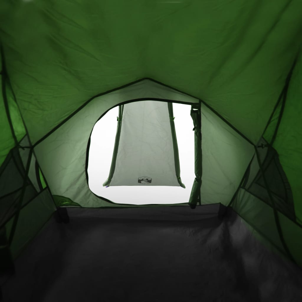 Tente de camping 2 personnes verte 320x140x120 cm 185T taffetas