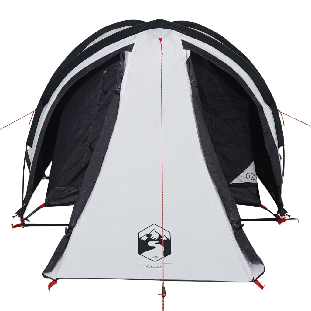 Tente de camping 2 personnes blanc 320x140x120 cm 185T taffetas