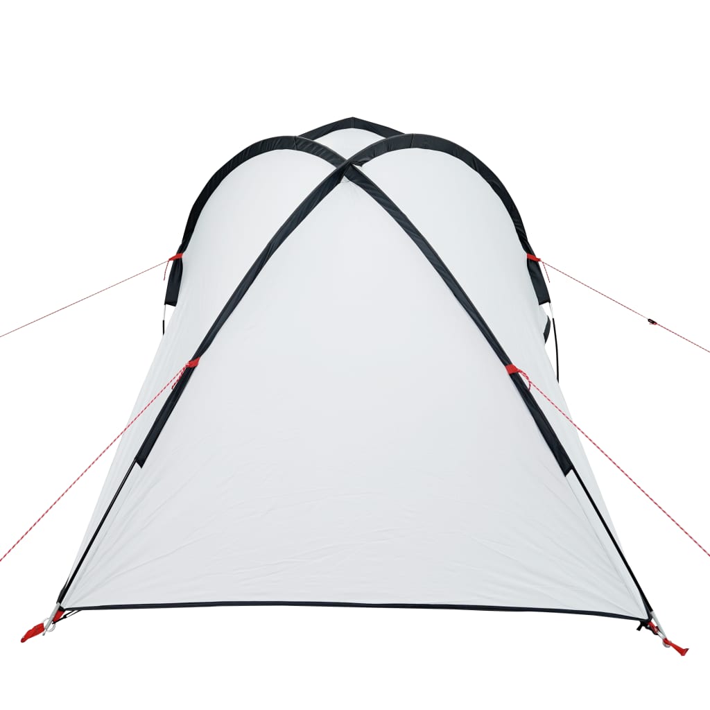 Tente de camping 2 personnes blanc 320x140x120 cm 185T taffetas