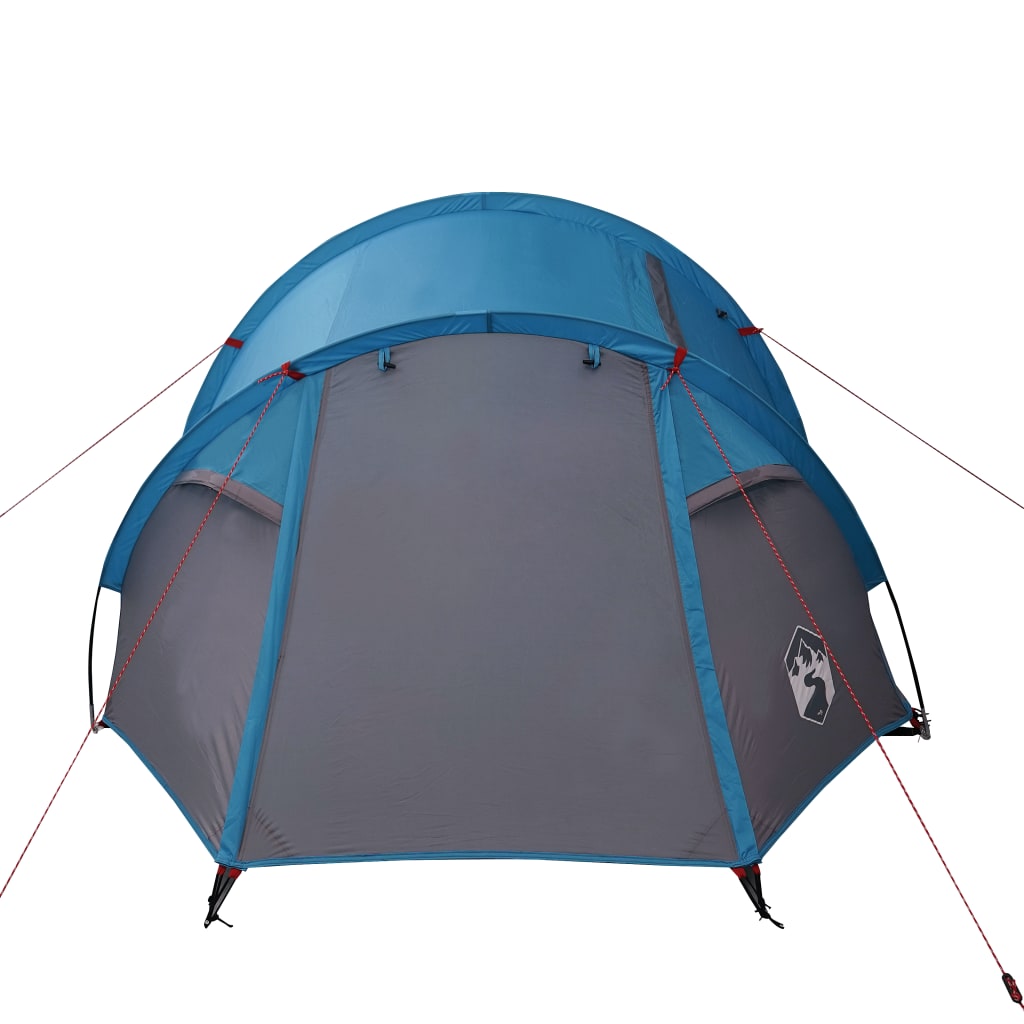 Tente de camping 4 personnes bleue 360x135x105 cm 185T taffetas