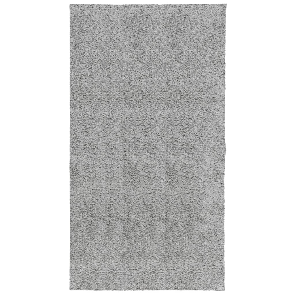 Shaggy rug PAMPLONA high pile modern gray 80x150 cm