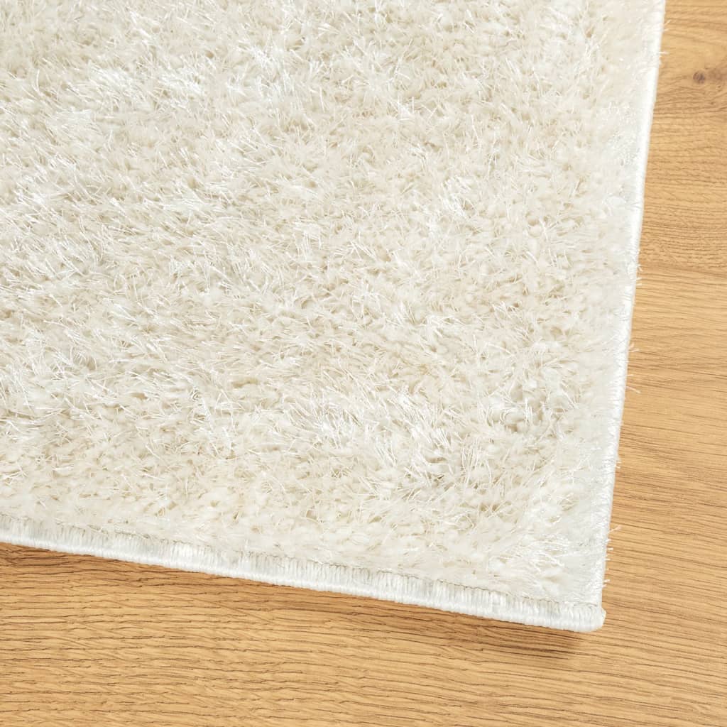 Carpet ISTAN high pile shiny cream 160x230 cm